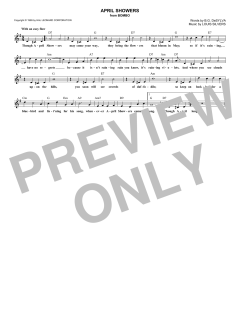 April Showers von Al Jolson (Download) 