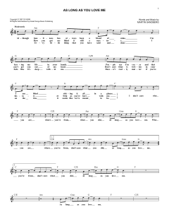As Long As You Love Me von Backstreet Boys (Download) 