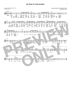 Be True To Your School von Mike Love (Download) 