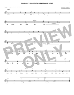 Bill Bailey, Won't You Please Come Home von Hughie Cannon (Download) 