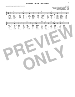 Blest Be The Tie That Binds von Lowell Mason (Download) 