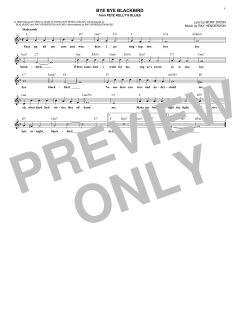Bye Bye Blackbird von Ray Henderson (Download) 