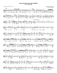 Can You Feel The Love Tonight von Elton John (Download) 
