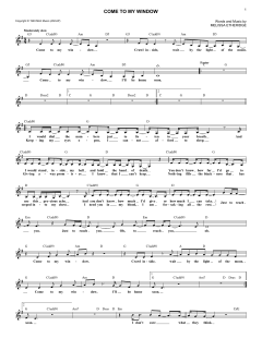 Come To My Window von Melissa Etheridge (Download) 