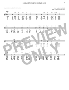 Come, Ye Thankful People, Come von Henry Alford (Download) 