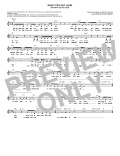 Don't Cry Out Loud von Melissa Manchester (Download) 