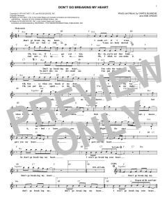 Don't Go Breaking My Heart von Ann Orson (Download) 