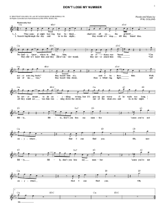 Don't Lose My Number von Phil Collins (Download) 