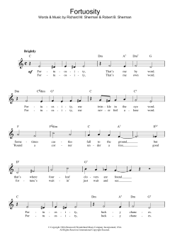 Fortuosity von Robert Bernard Sherman (Download) 