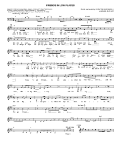 Friends In Low Places von Garth Brooks (Download) 