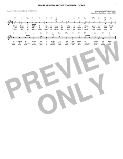 From Heaven Above To Earth I Come von Martin Luther (Download) 