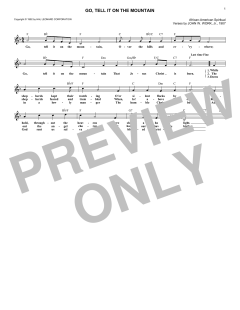 Go, Tell It On The Mountain von John W. Work Jr. (Download) 