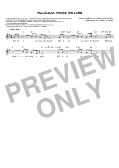 Hallelujia, Praise The Lamb von Gary McSpadden (Download) 