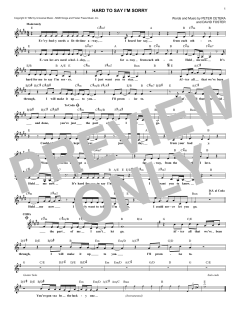 Hard To Say I'm Sorry von Chicago (Download) 