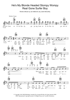 He's My Blonde Headed Stompy Wompy Real Gone Surfer Boy von Little Pattie (Download) 