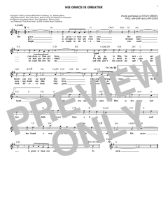 His Grace Is Greater von Greg Nelson (Download) 
