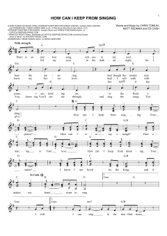 How Can I Keep From Singing von Chris Tomlin (Download) 