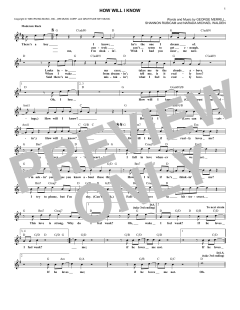 How Will I Know von Whitney Houston (Download) 