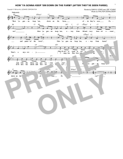 How 'Ya Gonna Keep 'em Down On The Farm? von Nora Bayes (Download) 