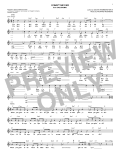 I Cain't Say No von Richard Rodgers (Download) 