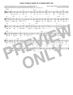 I Don't Stand A Ghost Of A Chance With You von Bing Crosby (Download) 