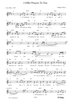 I Offer Prayers To You (Download) 