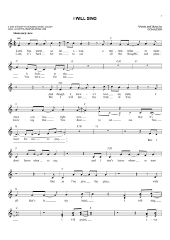I Will Sing von Don Moen (Download) 