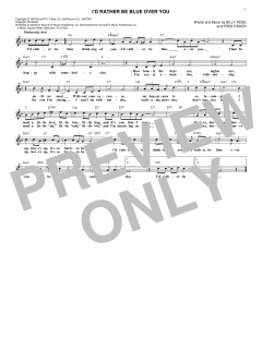 I'd Rather Be Blue Over You von Barbra Streisand (Download) 