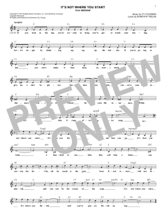 It's Not Where You Start von Dorothy Fields (Download) 