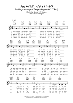 Jeg Ku' Bli' No'et Sa 1-2-3 von Kai Normann Andersen (Download) 