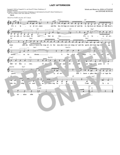 Lazy Afternoon von Barbra Streisand (Download) 