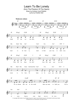 Learn To Be Lonely von Andrew Lloyd Webber (Download) 