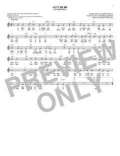 Let It Be Me von Elvis Presley (Download) 