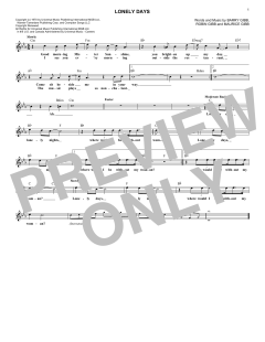 Lonely Days von Bee Gees (Download) 