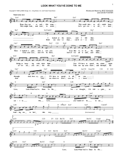 Look What You've Done To Me von David Foster (Download) 
