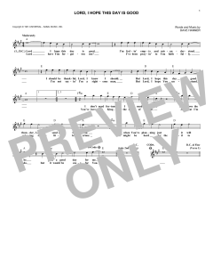 Lord, I Hope This Day Is Good von Don Williams (Download) 