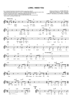 Lord, I Need You von Matt Maher (Download) 