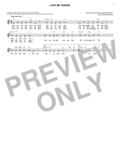 Love Me Tender von Elvis Presley (Download) 
