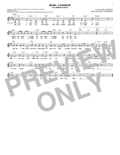 Mama, A Rainbow von Hal Hackady (Download) 