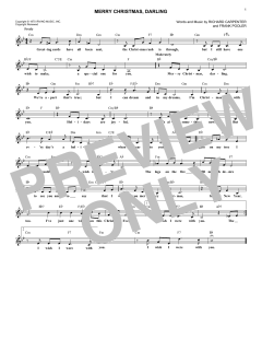 Merry Christmas, Darling von The Carpenters (Download) 