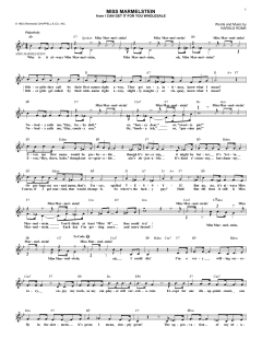 Miss Marmelstein von Harold Rome (Download) 