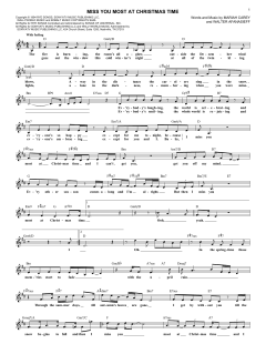 Miss You Most At Christmas Time von Mariah Carey (Download) 