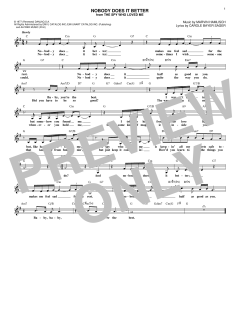 Nobody Does It Better von Carly Simon (Download) 