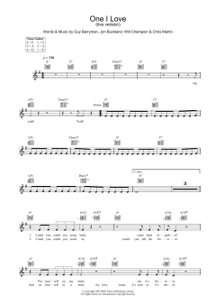 One I Love von Coldplay (Download) 