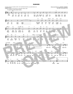 Rawhide von Dimitri Tiomkin (Download) 