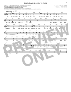 Santa Claus Is Comin' To Town von Fred Coots (Download) 