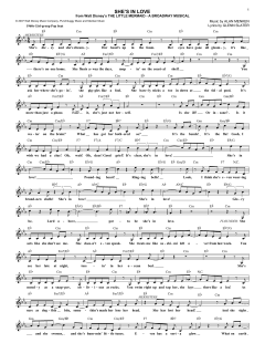 She's In Love von Alan Menken (Download) 
