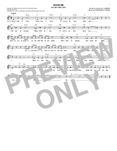 Show Me von Alan Jay Lerner (Download) 