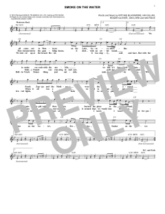 Smoke On The Water von Deep Purple (Download) 