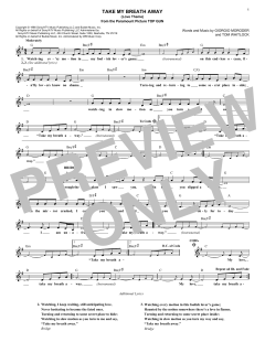 Take My Breath Away von Berlin (Download) 